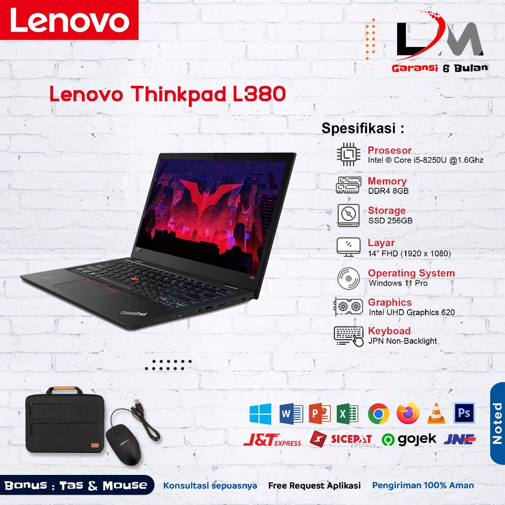 Lenovo thinkpad L380/SSD256GB/12GB/win11