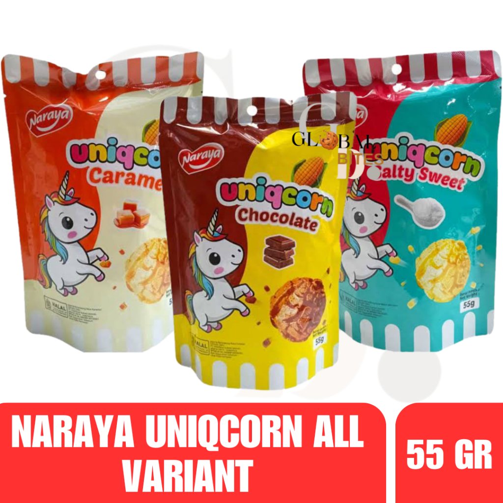 Jual Naraya Uniqcorn Caramel Chocolate Salty Sweet 55gr Naraya Popcorn ...