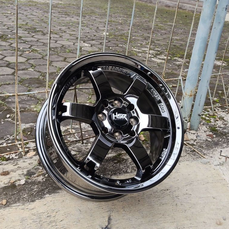 Jual Velg HSR Black Chrome Ring15 HSR RAI-S3 R15 Lubang/Pcd 4x100-4x114 ...