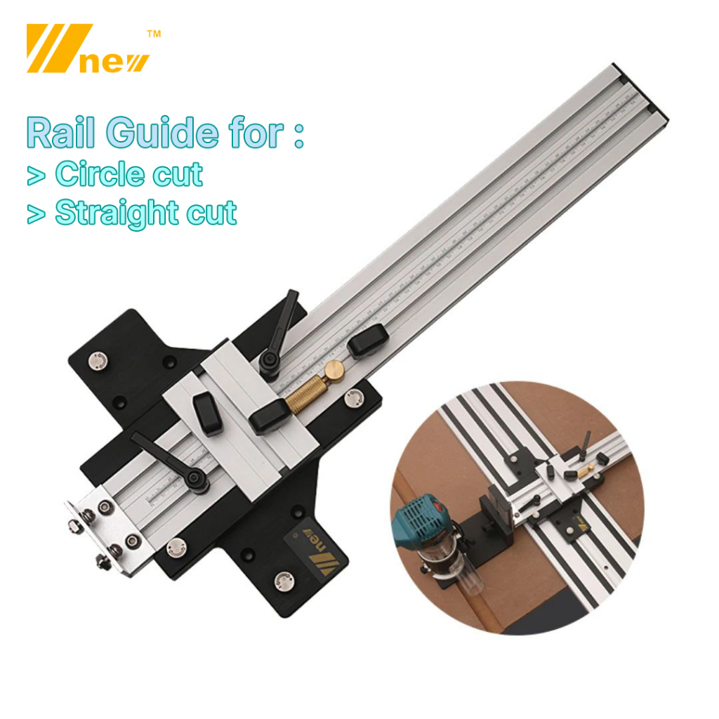 Jual W-new Router Base for Guide Rails for Circle Cuts and Straight ...