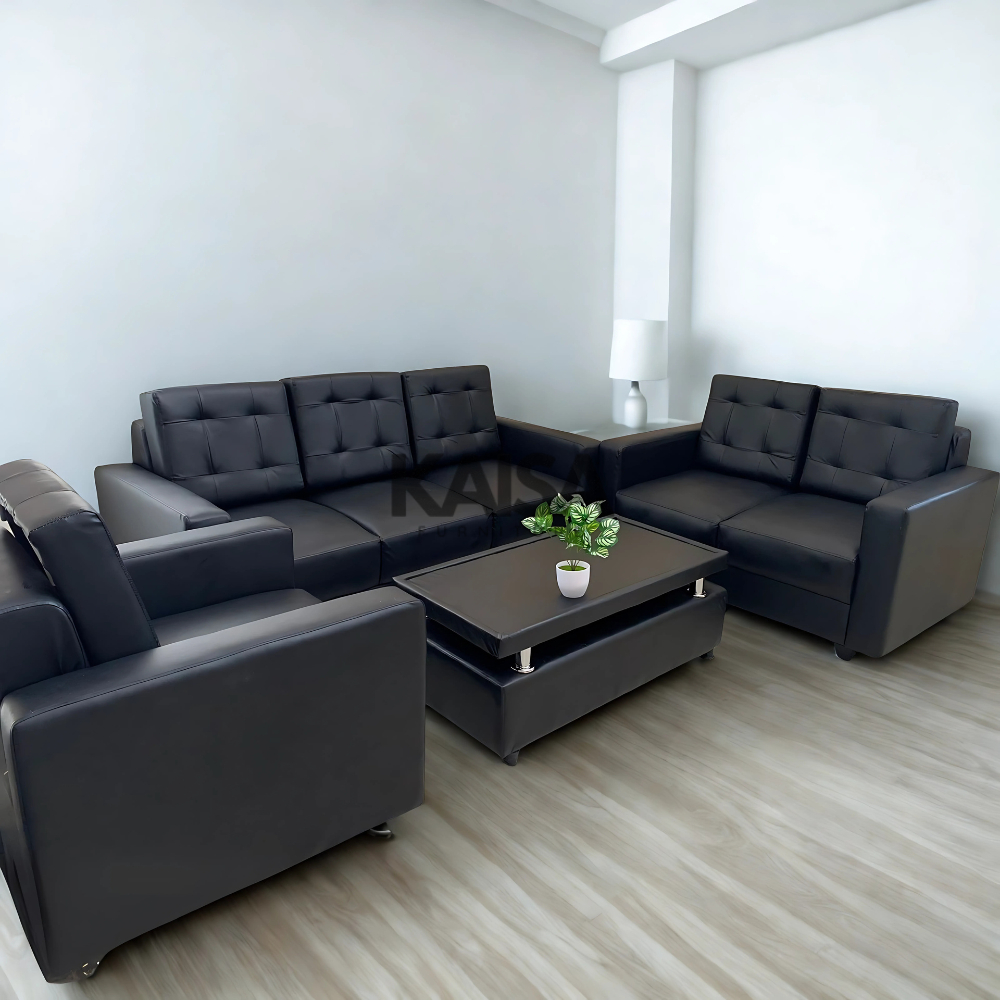 sofa minimalis 3 2 1 seat dudukan modern ruang tamu kantor - Kaisa Furniture
