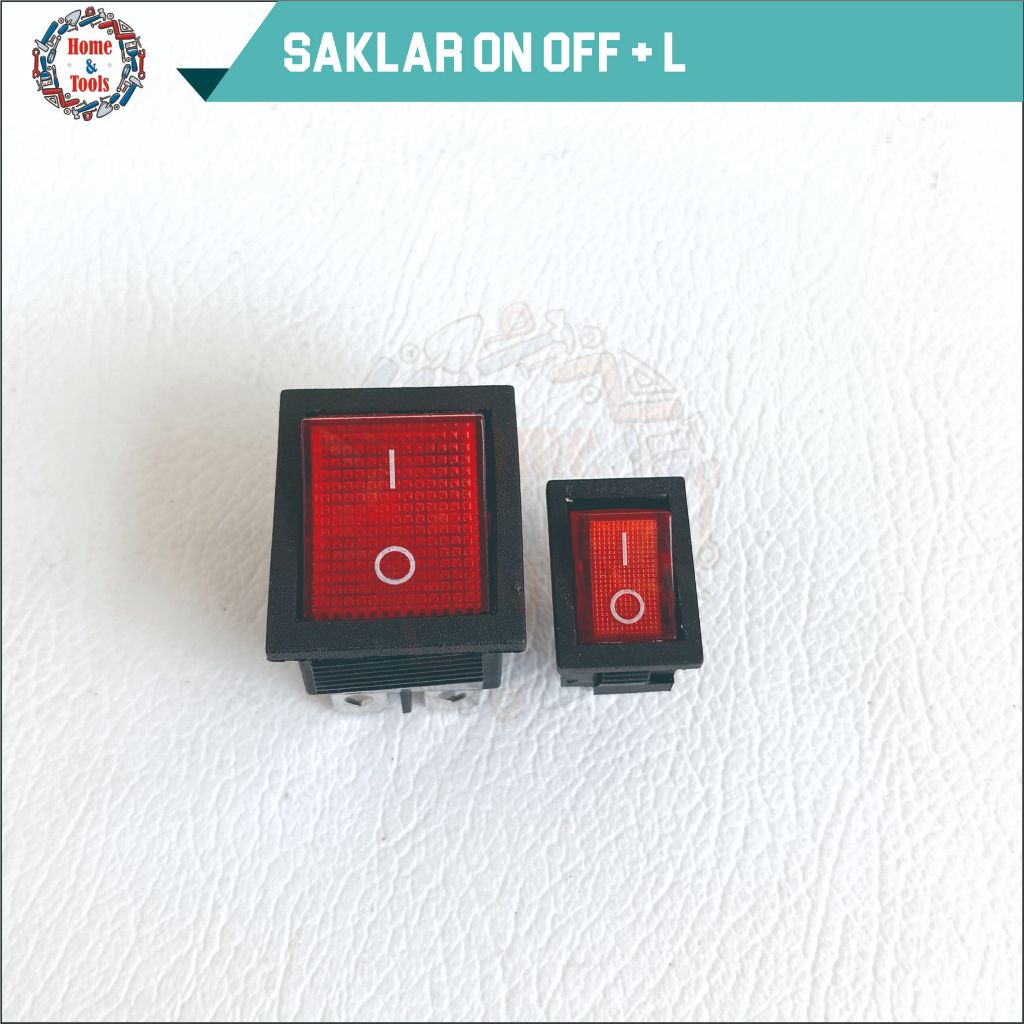 Jual SAKLAR ON OFF + LAMPU BESAR/SAKLAR ON OFF DENGAN LAMPU INDIKATOR ...
