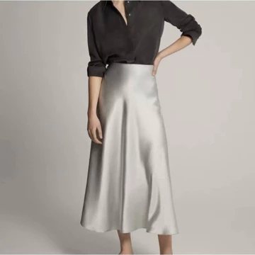 ARUNIKA Rok Satin Midi Panjang 95cm Skirt Mermaid Premium Rok Satin Impor Bawahan Wanita