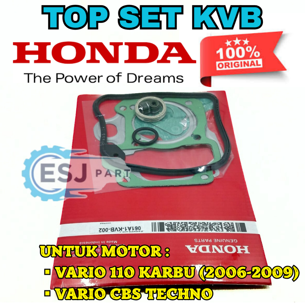 Jual ORIGINAL PAKING TOP SET KODE-KVB MOTOR HONDA VARIO 110 KARBU-CBS ...