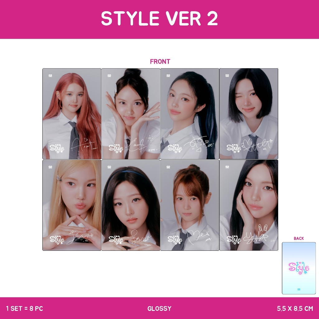 Jual PHOTOCARD HEARTS2HEARTS RUDE 2SISI 9 PCS KPOP CARDS