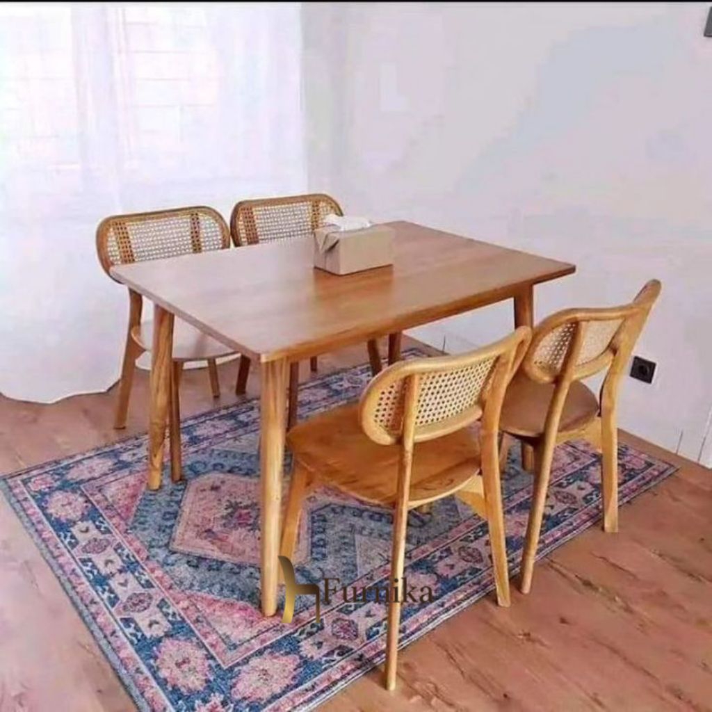 Jual DINNING SET ROTAN || DINNING SET RETRO || SET MEJA MAKAN ROTAN ...