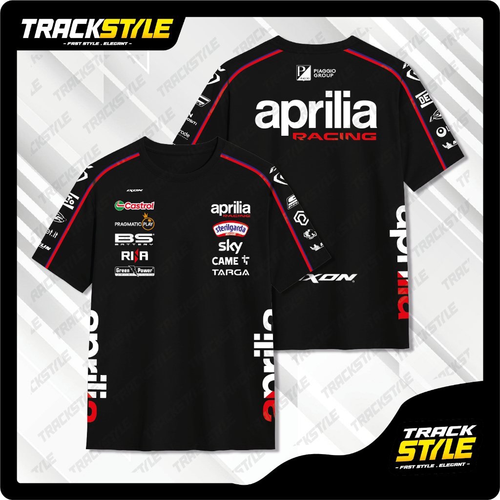 Jual TrackStyle T-Shirt Kaos Aprilia Racing Team MotoGP 2025 Combed 24s ...