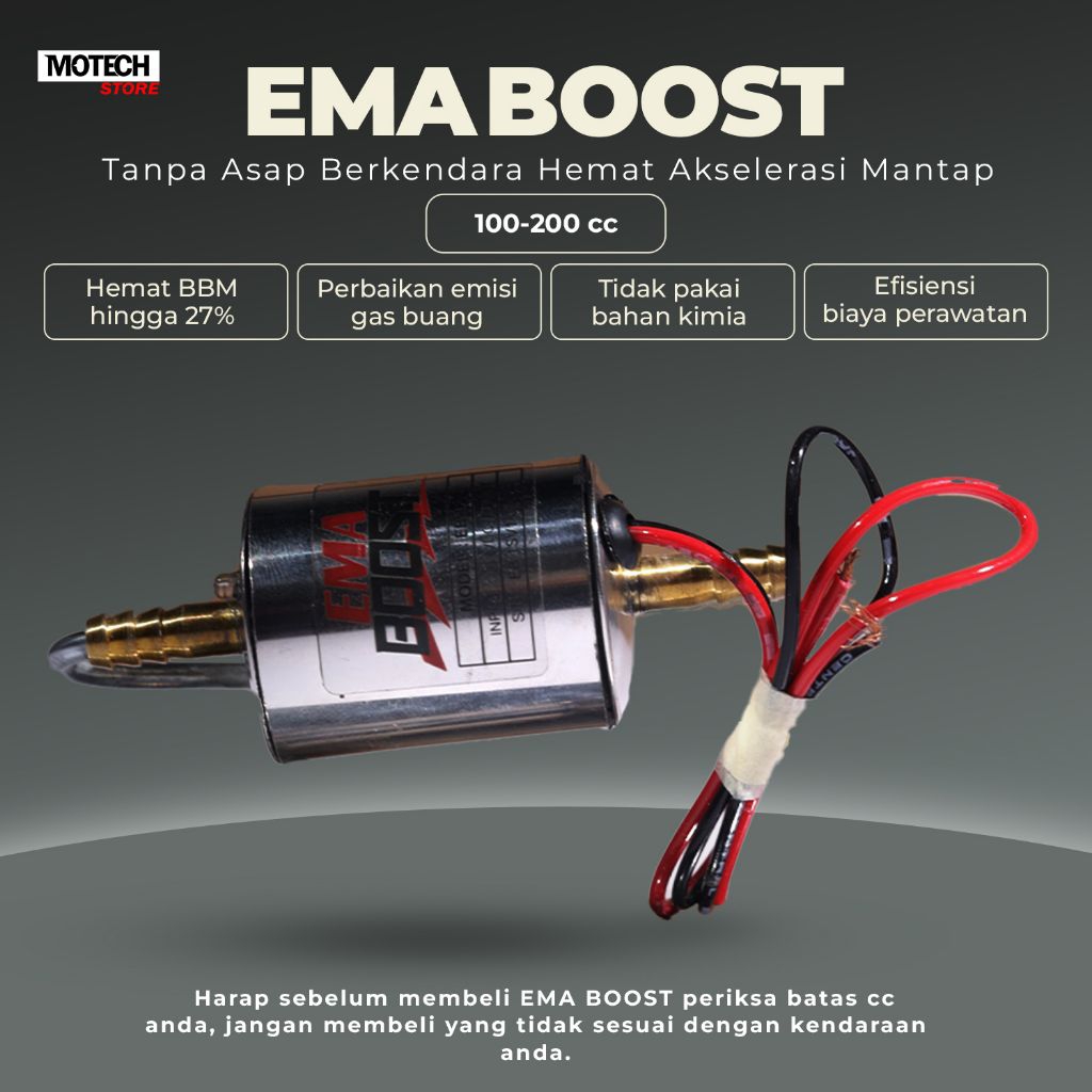 Jual EMA Boost | Alat Penghemat BBM Motor | Untuk Motor 100 cc - 200 cc ...
