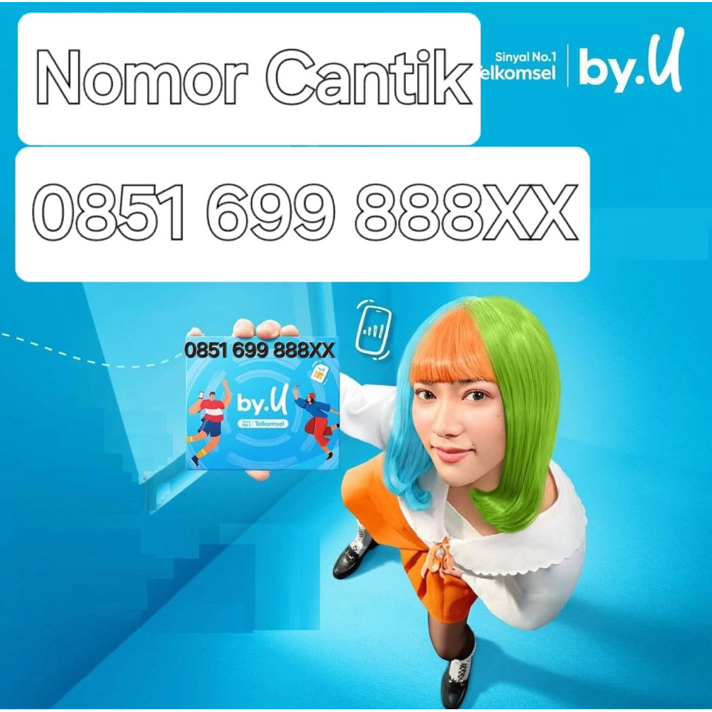 Jual Nomor cantik Telkomsel Byu seri 0851 699 888xx murah | Shopee ...