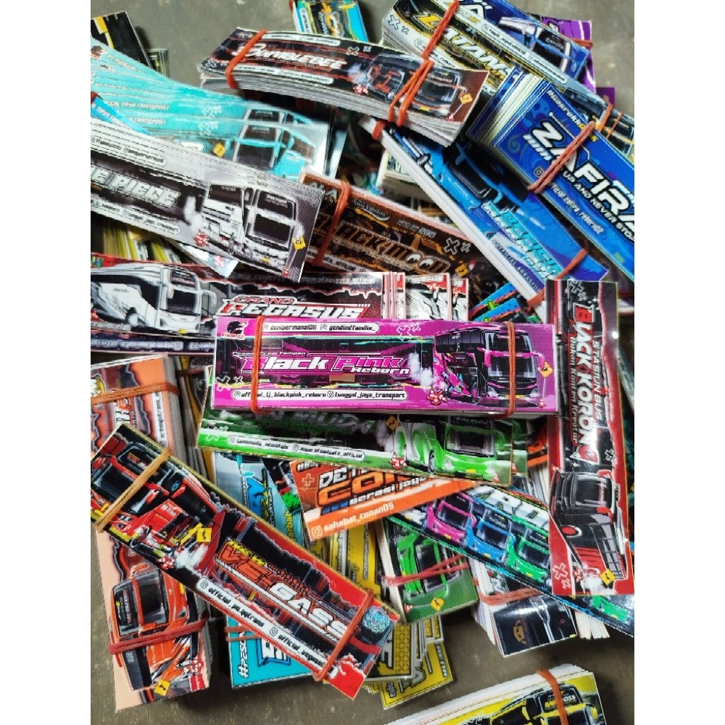 Jual 15 stiker bus Basuri RANDOM | Shopee Indonesia