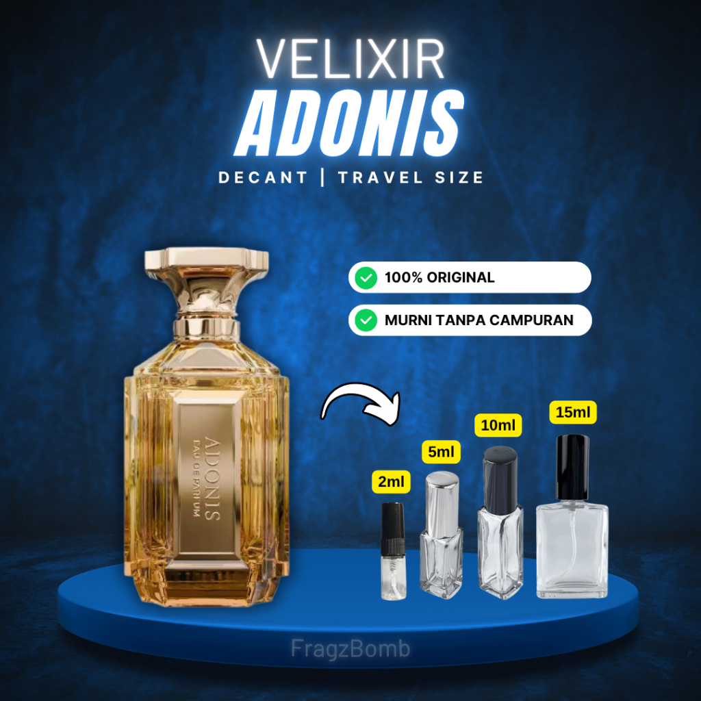 Jual [DECANT] Velixir Adonis EDP - Parfum Pria | Shopee Indonesia