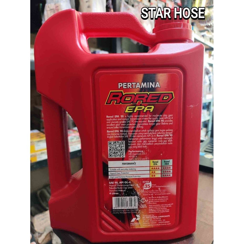 Jual OLI TRANSMISI/GARDAN PERTAMINA RORED EPA 90 1GLN 4L 100% ORIGINAL ...