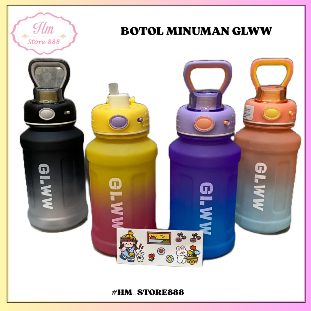 Jual HM - Botol Minum GLWW 800ML Botol Minum Olahraga Botol Minum ...
