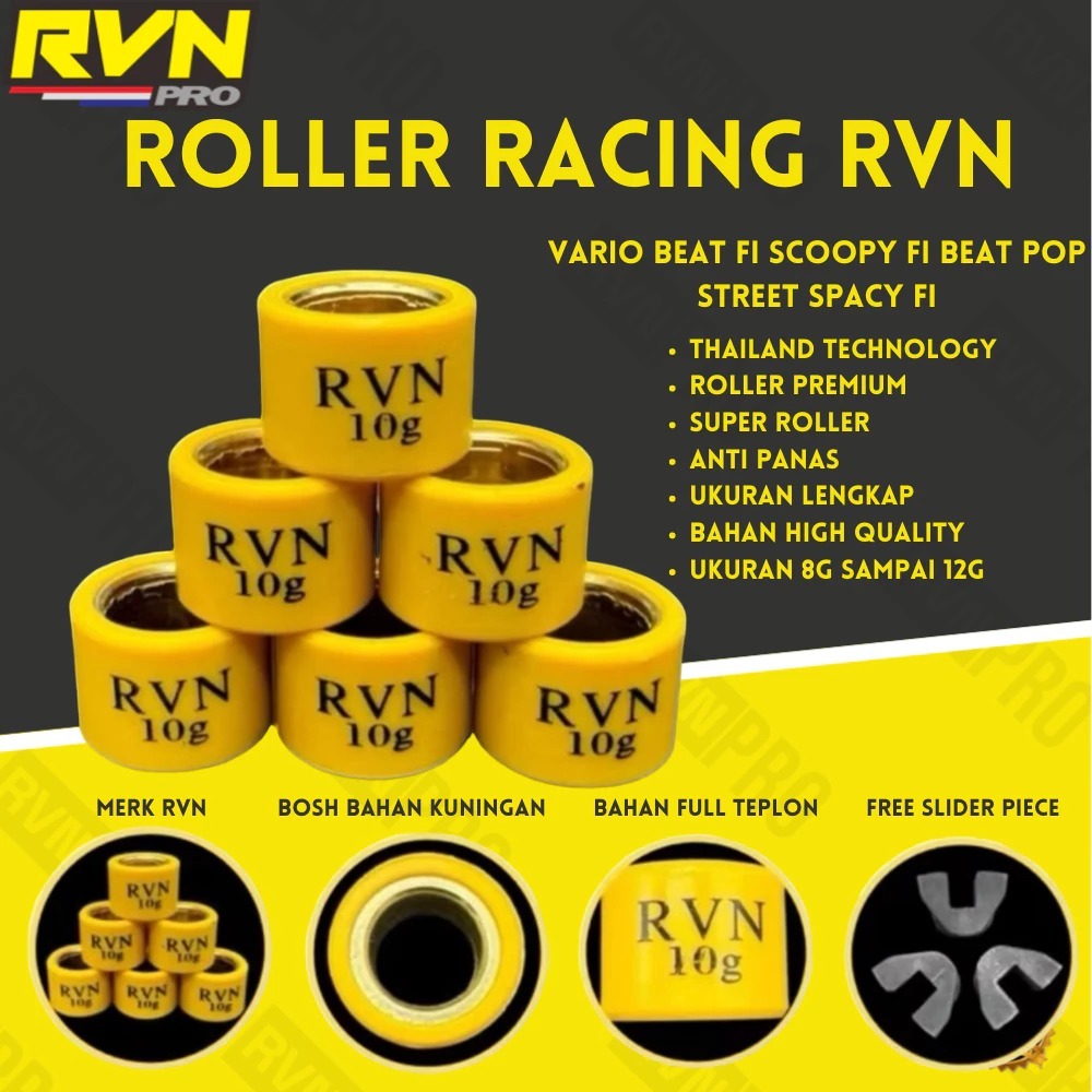Jual ROLLER ROLER RACING RVN VARIO BEAT FI SCOOPY FI BEAT POP STREET ...