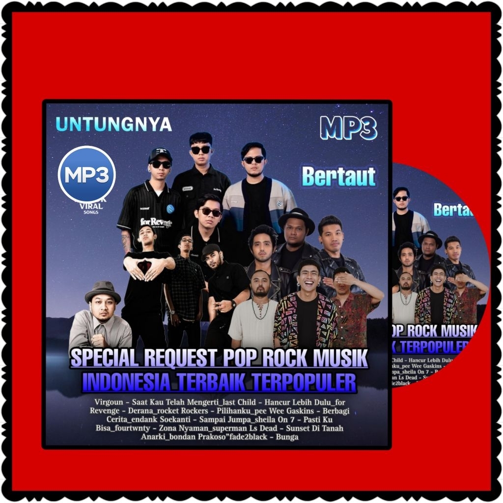 Jual KASET MP3 POP ROCK INDONESIA HITS DI SPOTIFY-LAGU POP INDONESIA ...