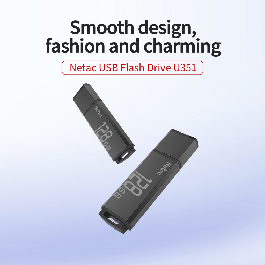 Jual Netac Flashdisk U351 USB 2.0 Flash Drive 64GB Flash Disk Jump ...