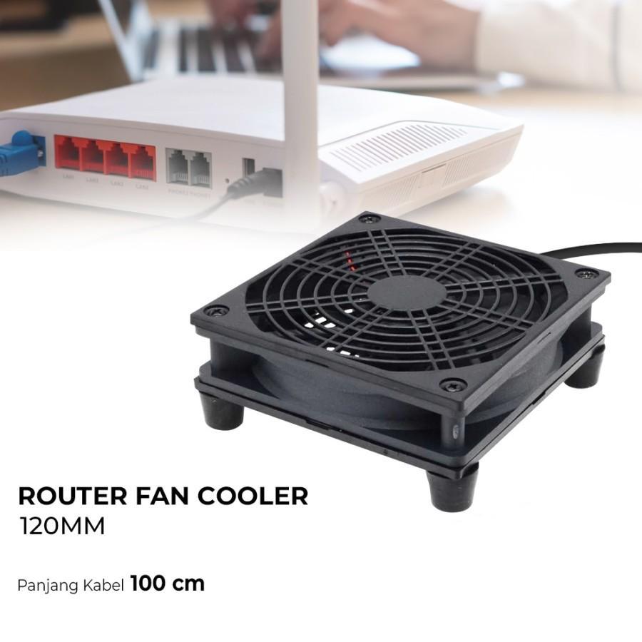 Jual Kipas Pendingin Router Wifi STB USB Fan Cooler 5V 12Cm | Shopee ...