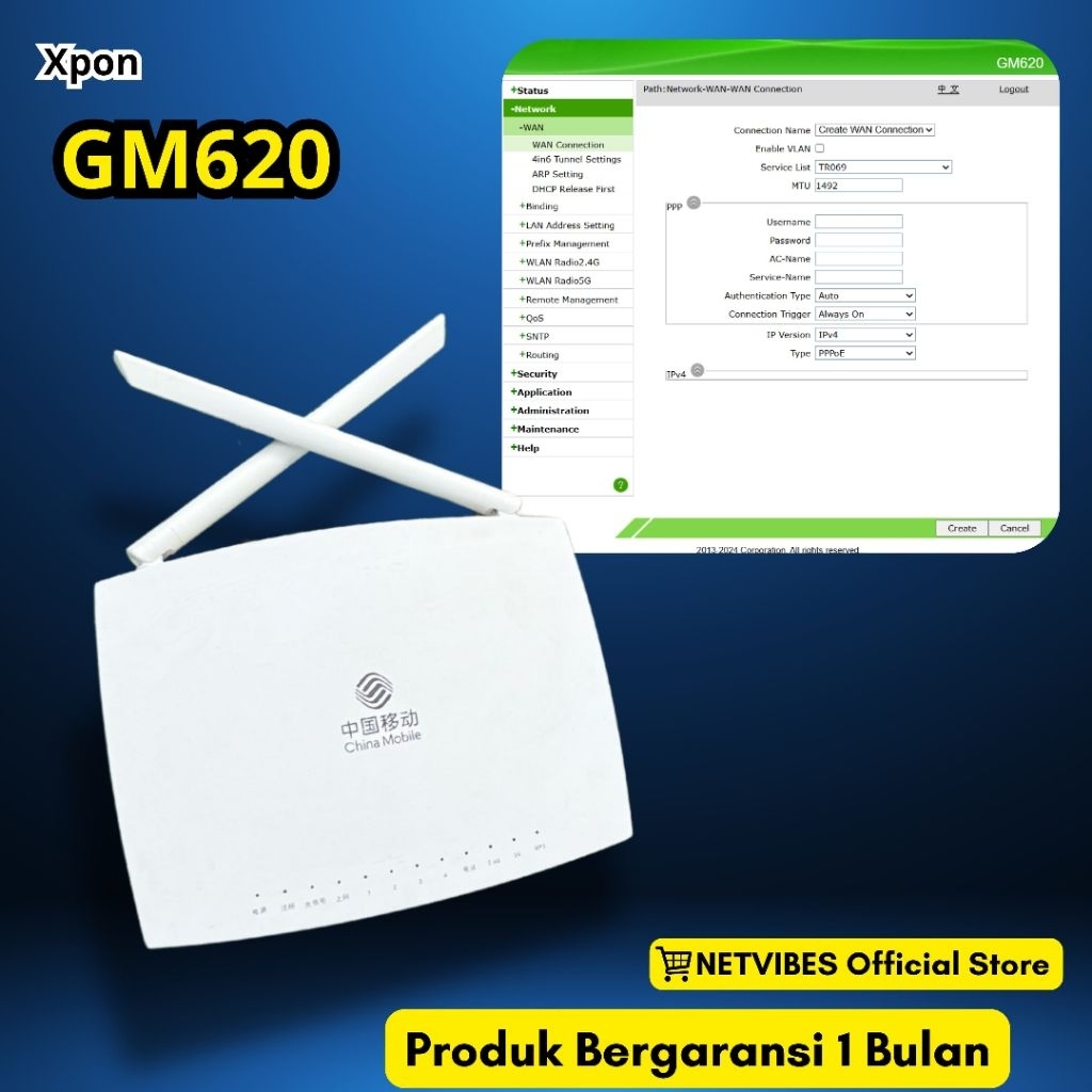 Jual ONT GM620 XPON Dualband 5g premium Support omci | Shopee Indonesia
