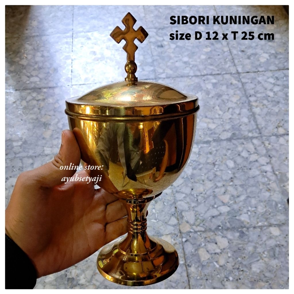 Jual Sibori Kuningan 02 Besar BRASS antik Gelas Piala Sibori ritual ...