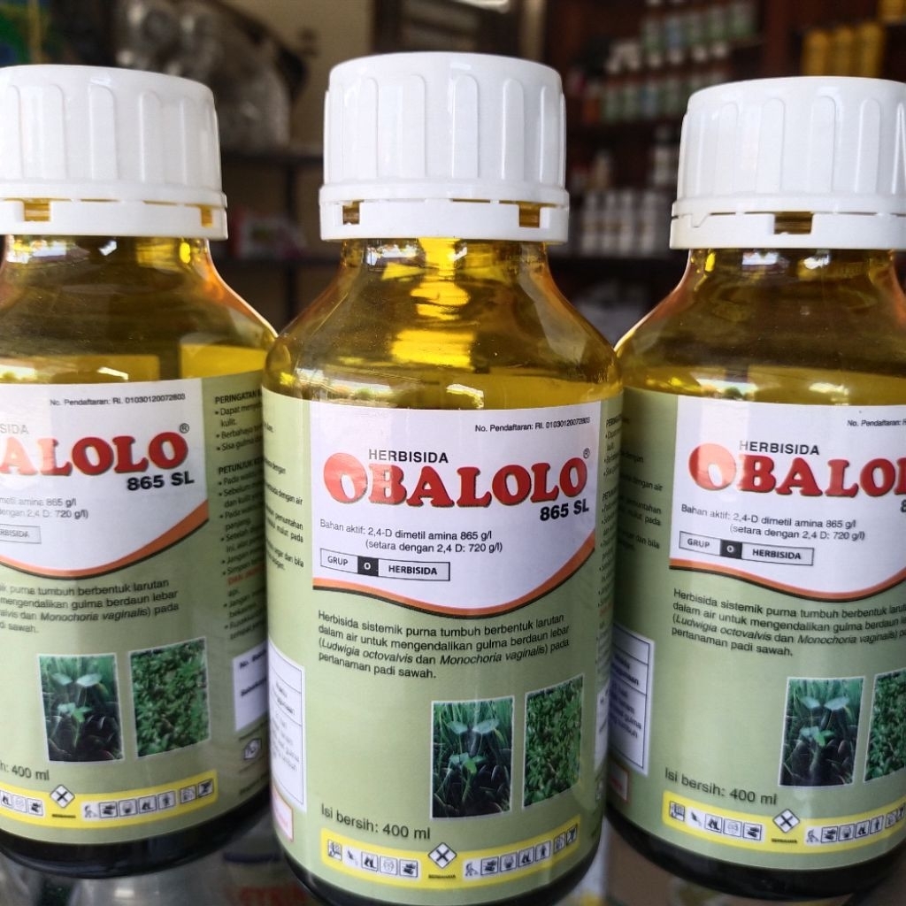 Jual Obat rumput OBALOLO 865 SL Original 100% 400ml Herbisida sistemik ...
