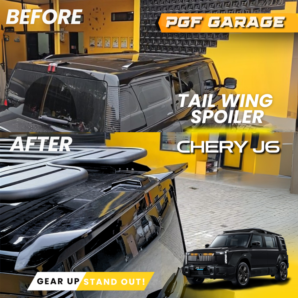 Jual Chery J6 Tail Spoiler / Tail Spoiler Chery J6 / Aksesoris Chery J6 ...