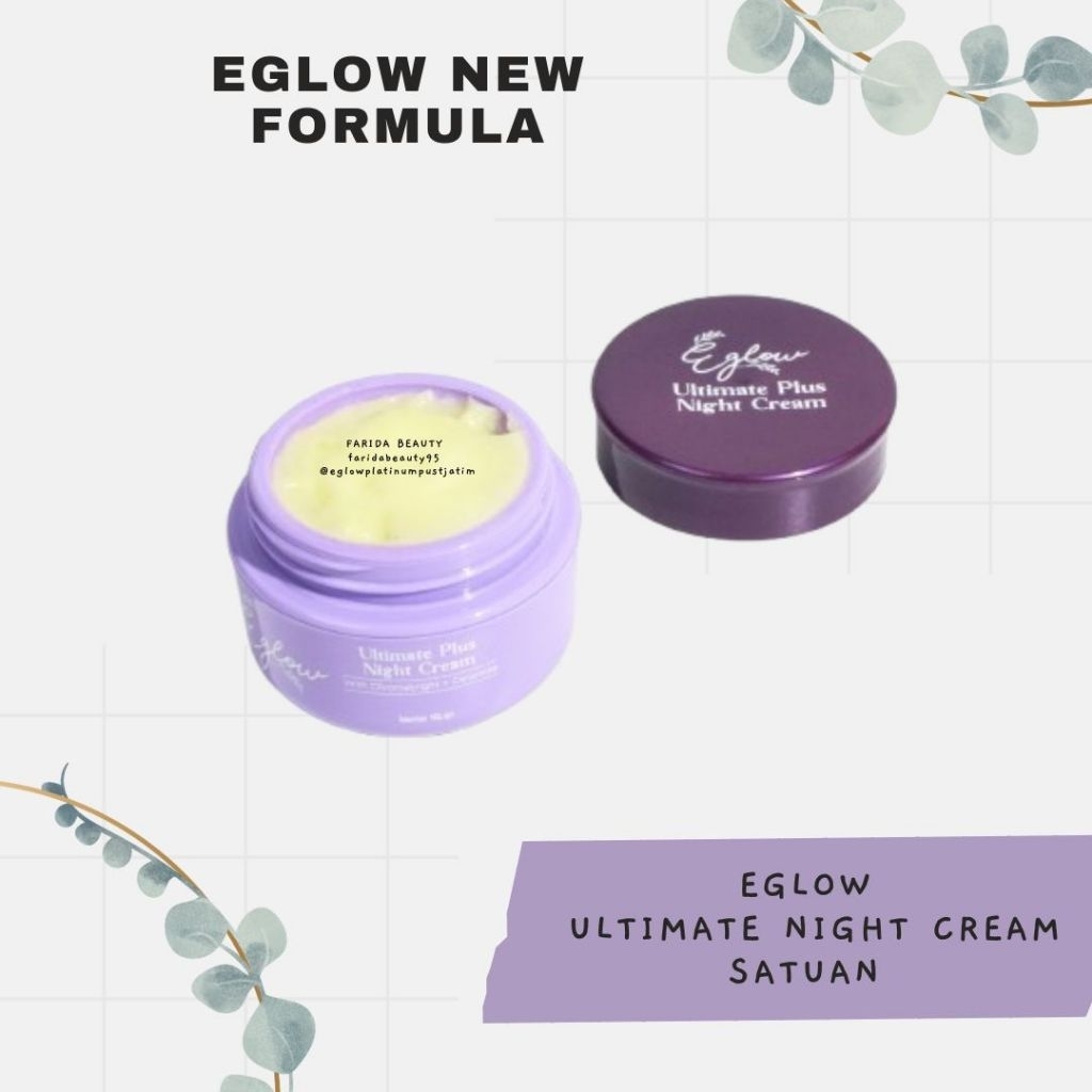 Jual EGLOW ULTIMATE NIGHT CREAM SATUAN | Shopee Indonesia