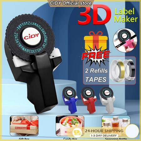 Jual CIDY lable maker priter Dymo Embossing name DIY Tape Manual ...