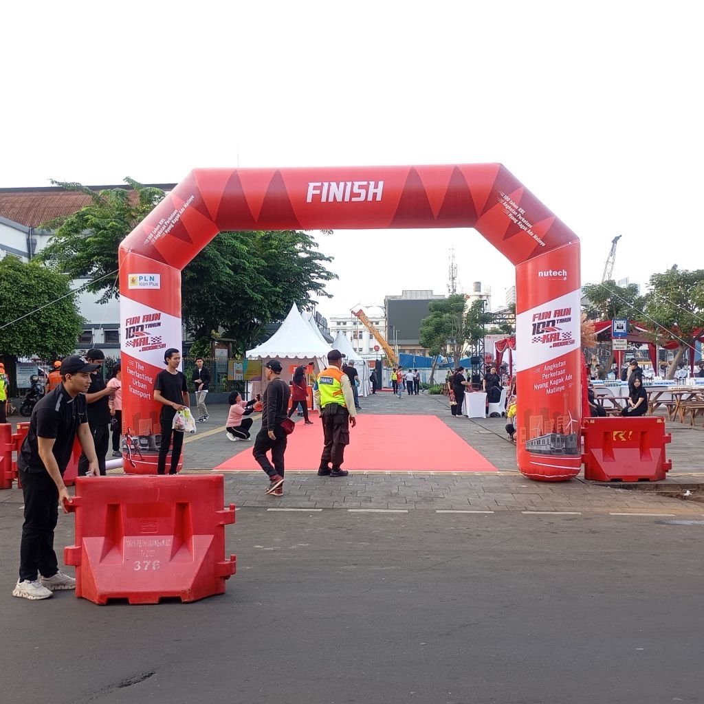 Jual Gapura Balon Gate Start Finish Ukuran 4x6 Sudah Termasuk Blower ...