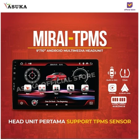 Mirai MR-9032 headunit Android layar besar untuk navigasi dan hiburan