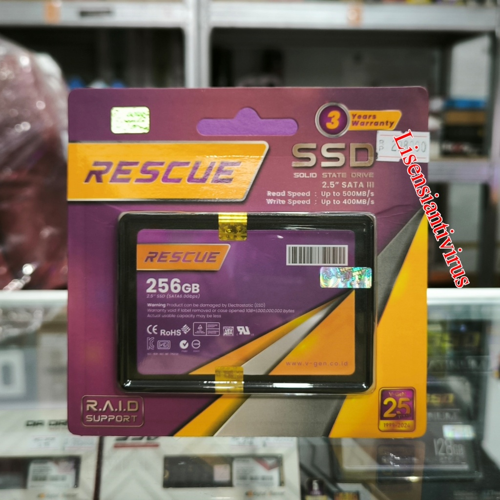 Jual SSD V-Gen Rescue 256GB SSD VGen Rescue 256 GB 2.5