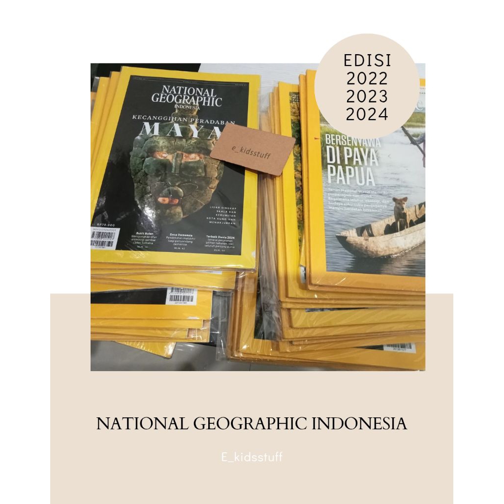 Jual Majalah National Geographic Indonesia Edisi Tahun 2022 2023 2024