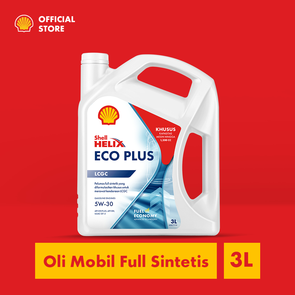 Jual Oli Mobil Harian Shell Helix Eco Plus 5W-30 (3L) –Full Synthetic ...