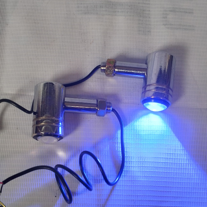 Jual Lampu Sein Riting Lampu Riting Reteng LED Bulat Full Besi Croom ...