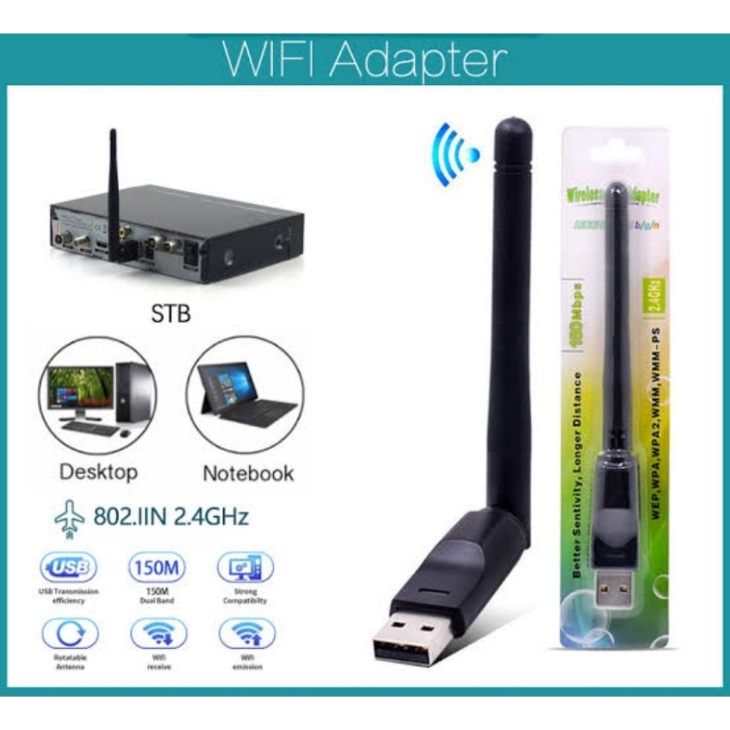 Jual Dongle WiFi Set Top Box STB Wireless LAN Cards Adaptor & Network ...