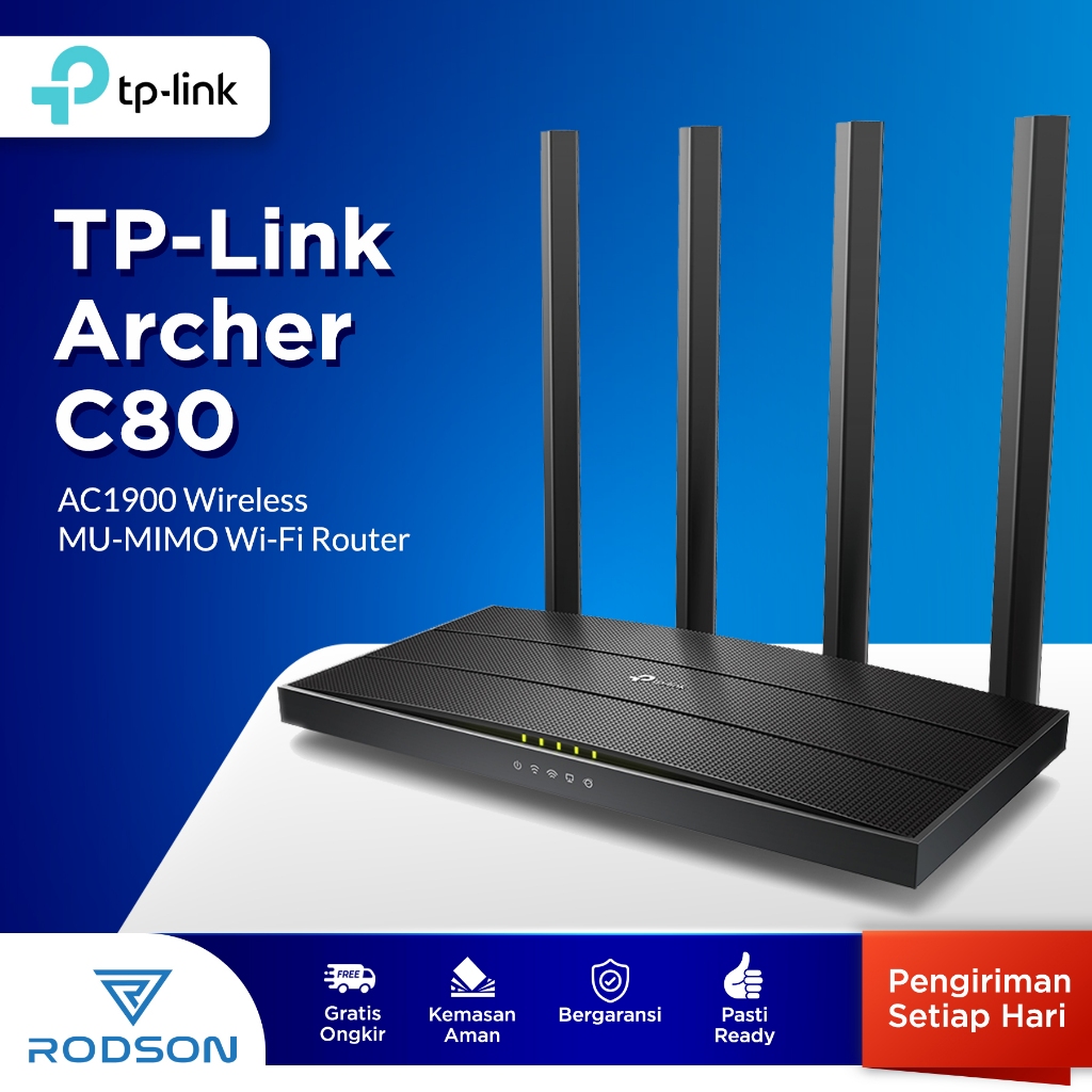 Jual TP Link Archer C80 AC1900 MU-MIMO Wifi Router TpLink Archer C 80 ...