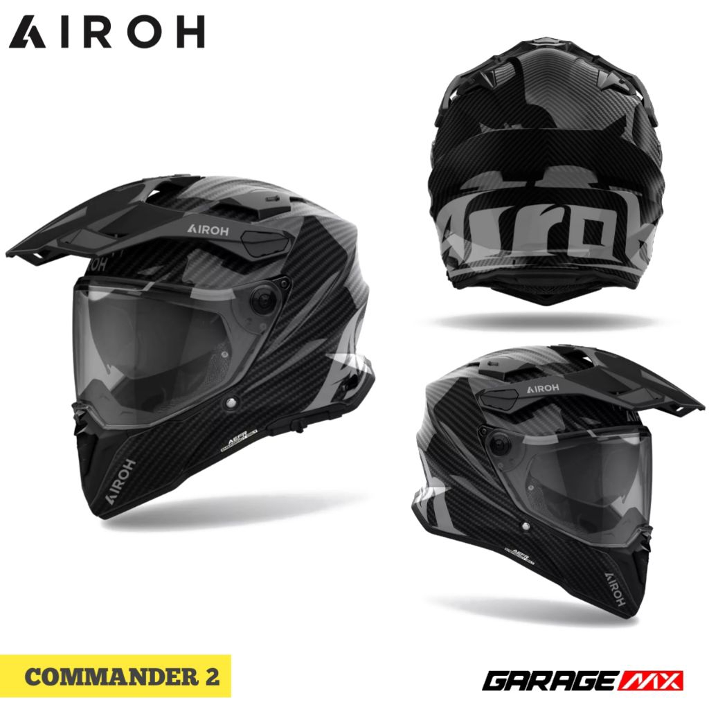 Jual HELM AIROH COMMANDER 2 CARBON ORIGINAL | Shopee Indonesia