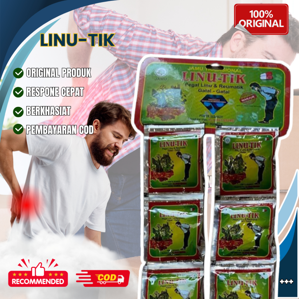 Jual Linutik Kapsul Original Pegal Linu Rematik 20 Sachet | Shopee ...