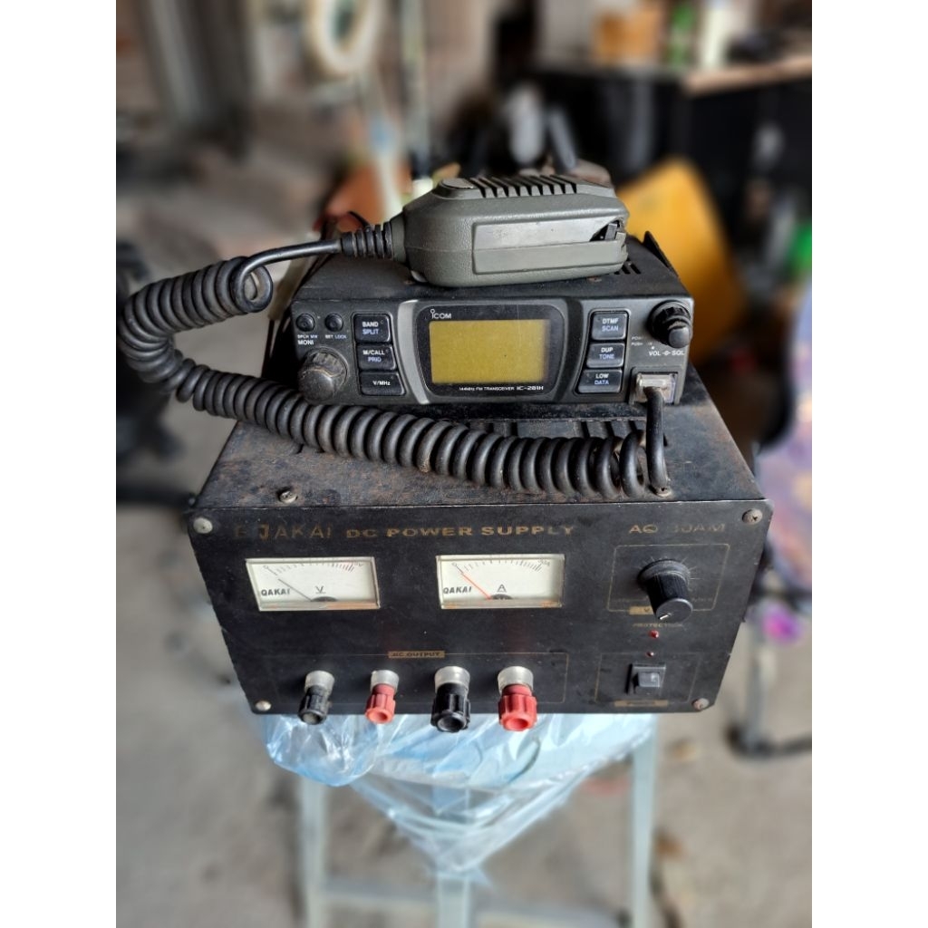 Jual Radio komunikasi Radio rig HT mobile Rig ICOM IC-281H plus PSU ...