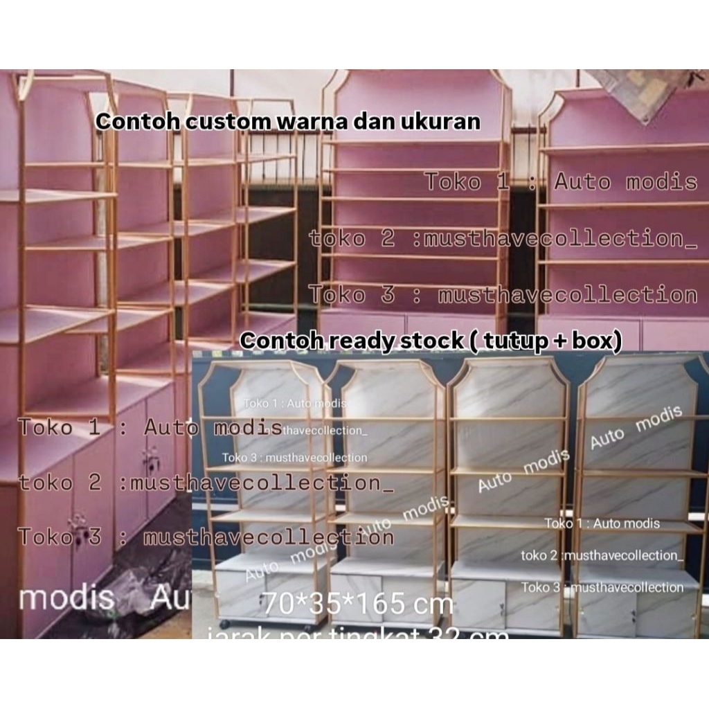 Jual RAK LEMARI ESTETIK AESTHETIC BER RODA KAMAR KLINIK DEKORASI ...