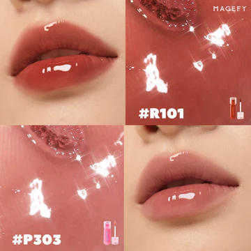 MAGEFY Moisturizing Lip Tint Lip Gloss Long Lasting Lip Gloss Tahan Air Lipstik Lipstick MF L03