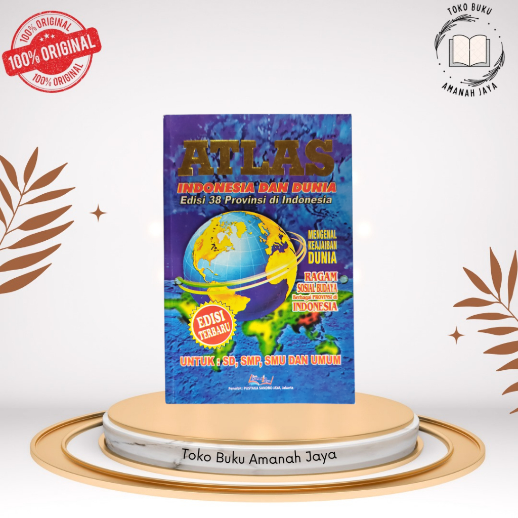 Jual Buku Atlas Indonesia dan Dunia Edisi 38 Provinsi di Indonesia ...