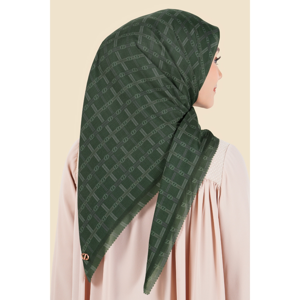 ZYTADELIA Diorama Scarves Series Printed Scarf Hijab Segi Empat Hijab Aire Voile Hijab Premium Hijab Motif