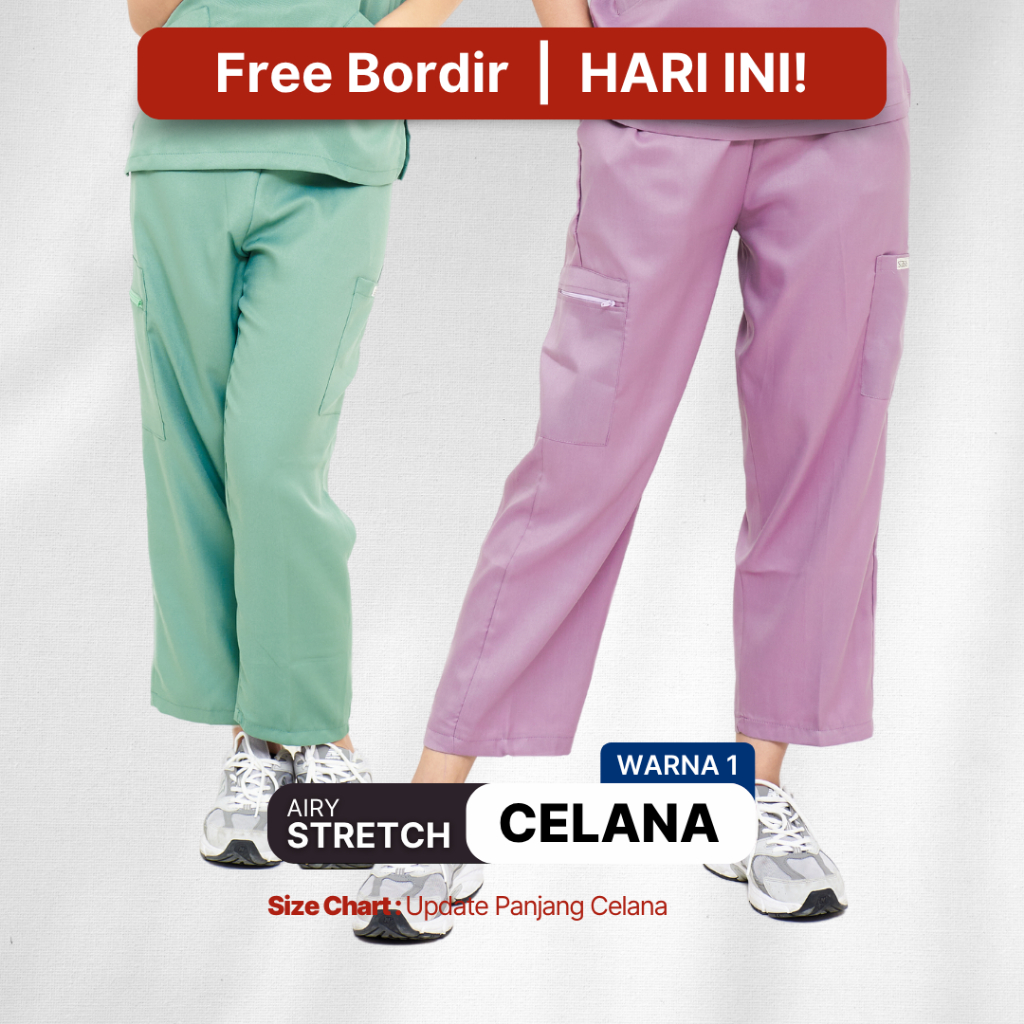 Jual [AIRY STRETCH] Warna 2 Celana Scrub OK - Stasis Medical Dokter ...