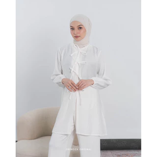 Orimoza Tunik Polos Polo Linen Tali Depan Kirana