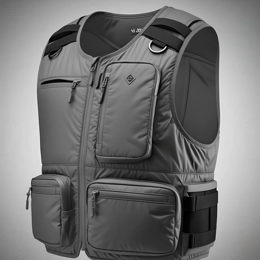 Jual Rompi Taktis Pria Multifungsi Grey | Vest Outdoor Cargo Casual ...