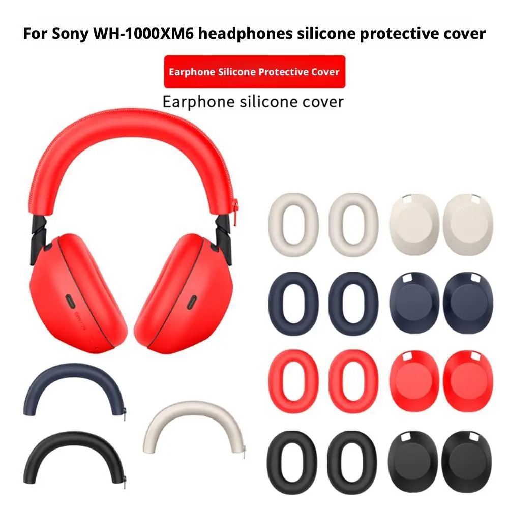 Custodia Protettiva In TPU Trasparente Per Sony WH-1000XM6 – Antipolvere, Antiurto, Copertura 360°, Confezione Da 2