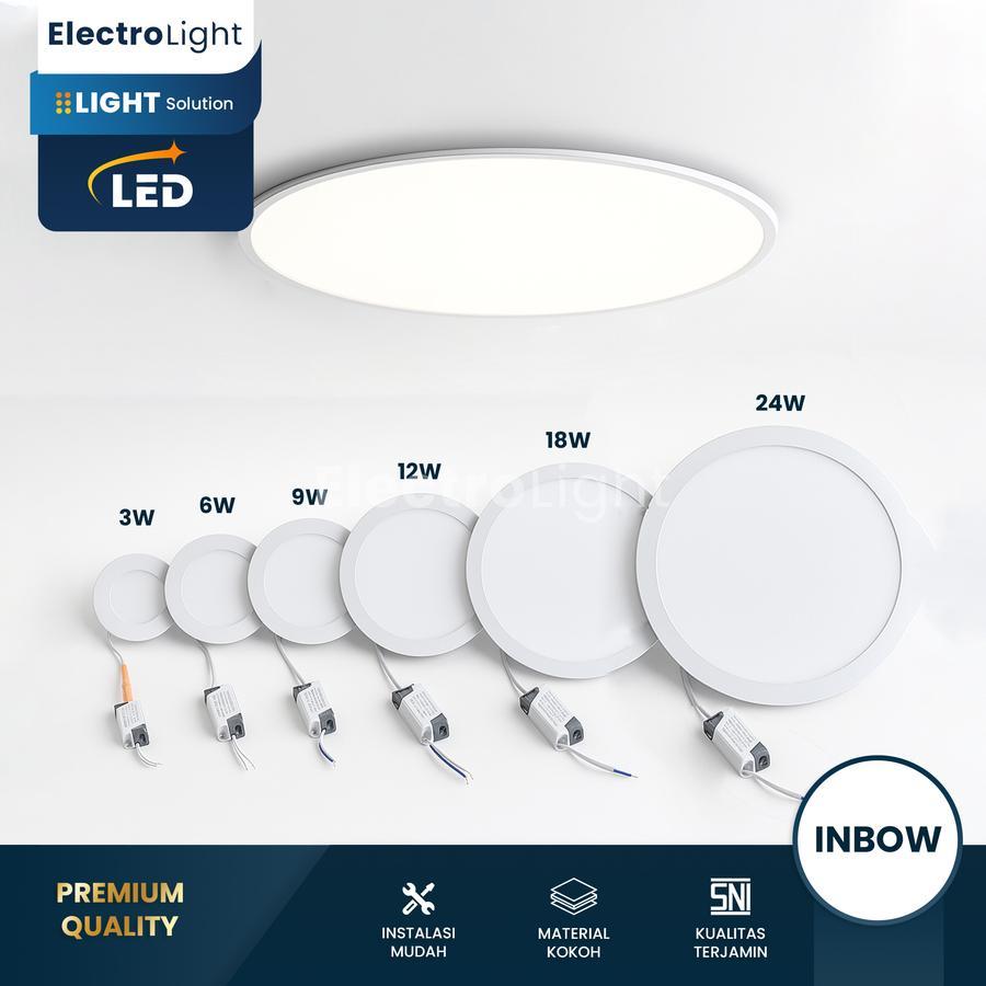 Jual Lampu downlight LED inbow 220v bulat aluminium plafon pencahayaan ...