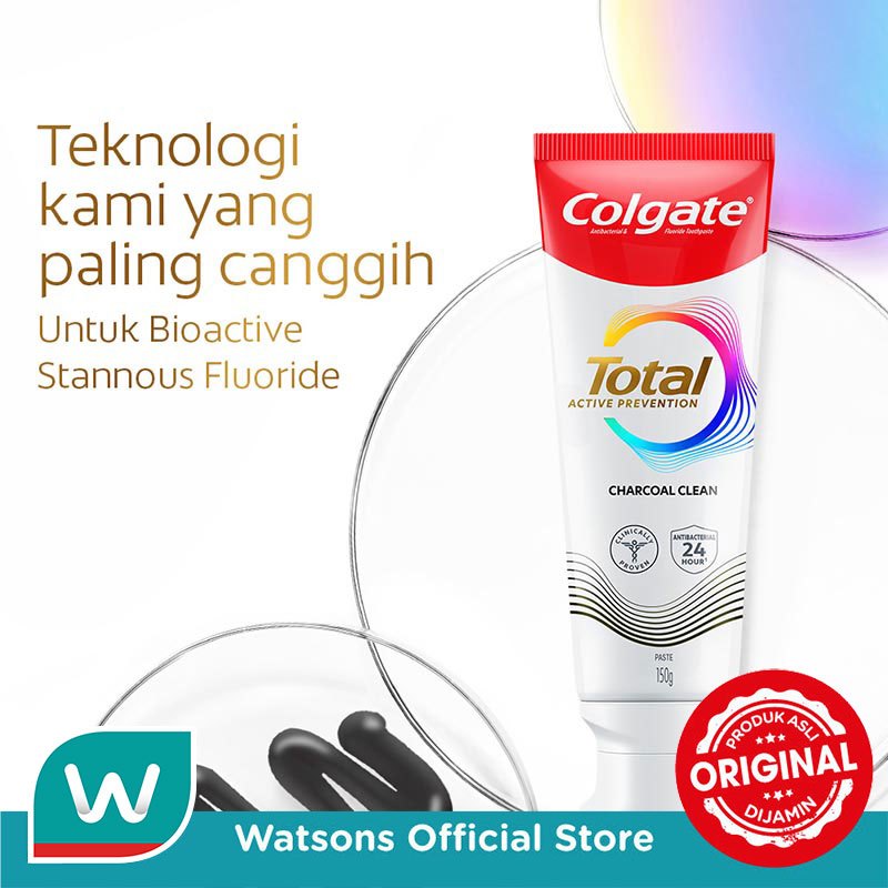 Jual Colgate Total Charcoal Toothpaste 150g - Pasta Gigi | Shopee Indonesia