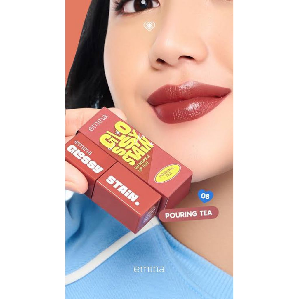 Jual emina glossy STAIN 08 pouring tea Emina glossy STAIN | Shopee ...
