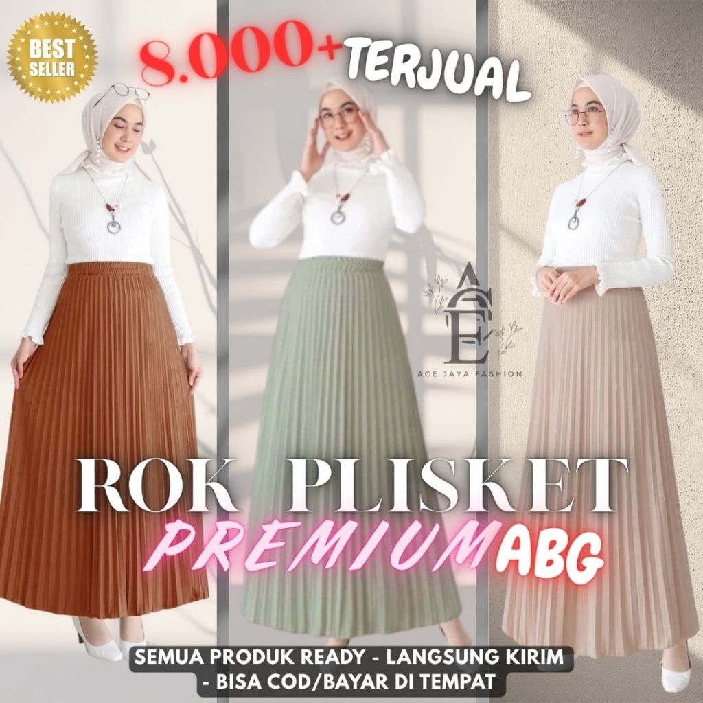 Jual ROK PLISKET PREMIUM ABG REMAJA | Shopee Indonesia